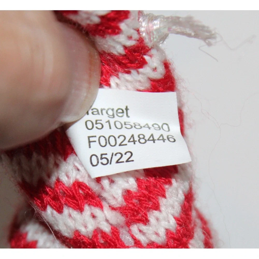 lot of 6 Target Wondershop fabric mouse mice Christmas ornaments red green 2022